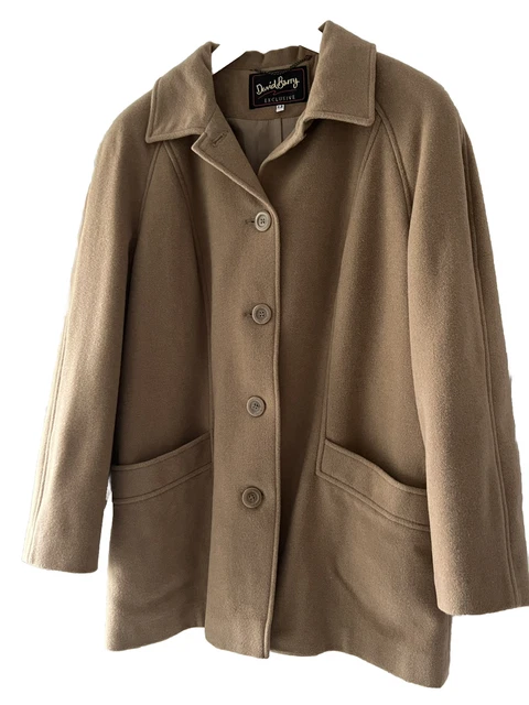 VINTAGE DAVID BARRY Camel Womans Heavy Wool Winter Cape ONESIZE Winter 84.99 PicClick UK