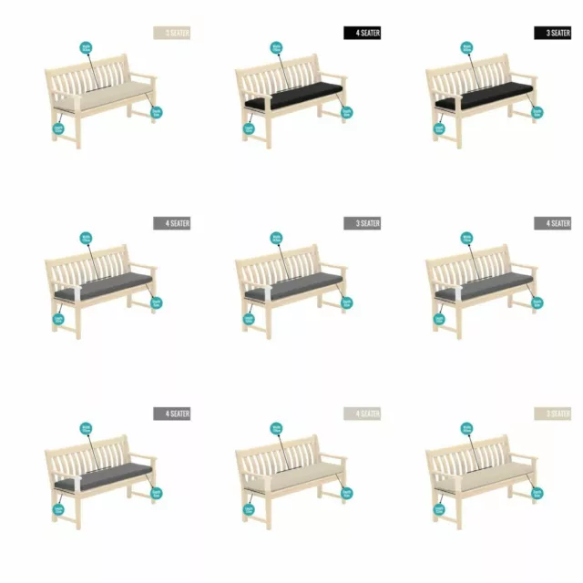 4 seater bench cushion deals