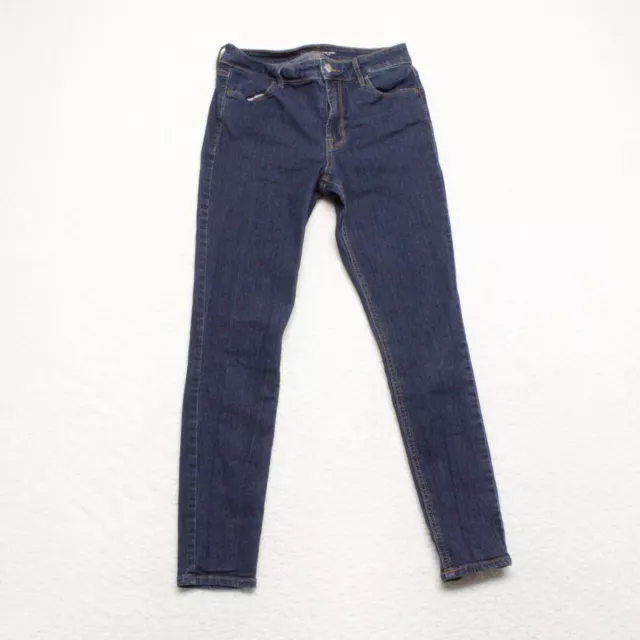 OLD NAVY WOMEN'S Size 2 Blue Super Skinny Ankle High Rise Dark Wash ...