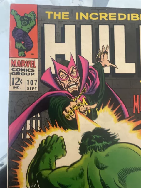 HULK #107 Ten Rings Hath the Mandarin! Marvel Comic Book ~ VF/NM 2