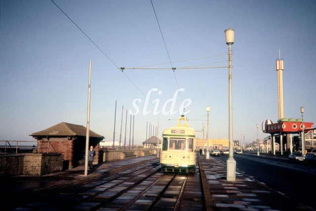 Blackpool Coronation Tram 660 Harrowside 1988 Original Slide+Copyright.