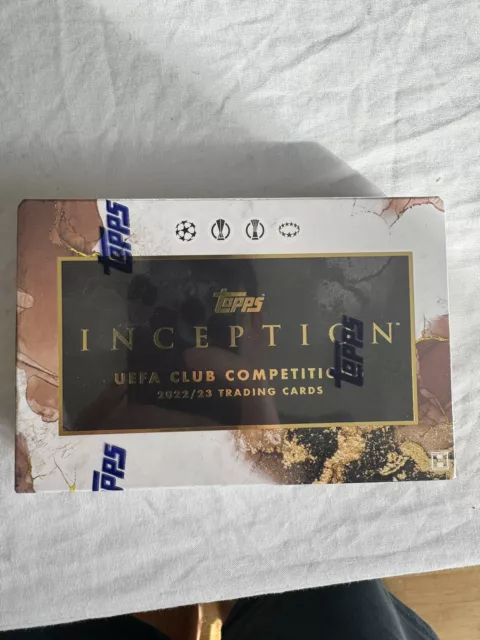 ✅Topps INCEPTION 2022/23 - UEFA Club Competitions - Sealed Box, in Hand