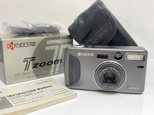 [Near MINT BOX] Kyocera Yashica T Zoom 35mm Point & Shoot film camera From JAPAN