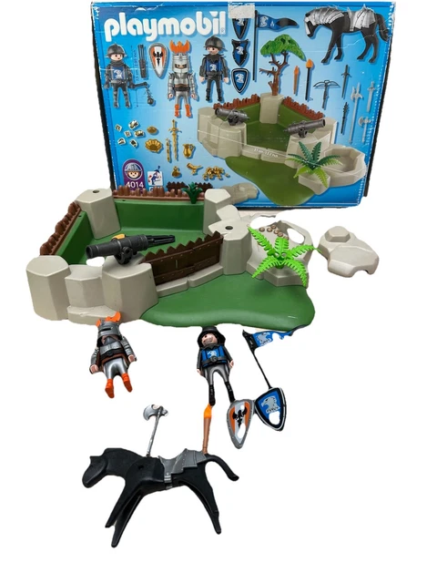 Figurine Playmobil Prince En Arme Chevalier Avec Cheval - Thème Château Médiéval, Occasion Bon état
