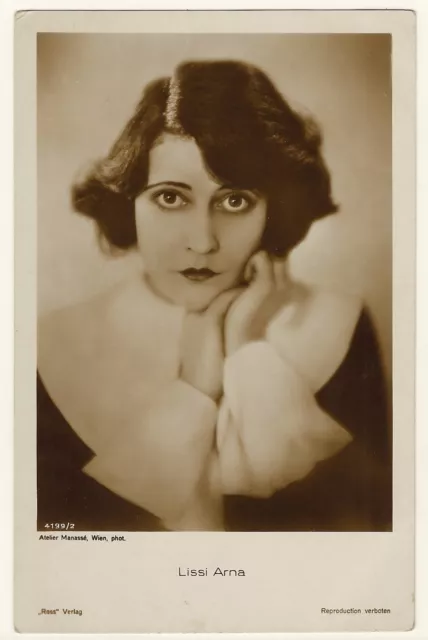 PORTRAIT OF GERMAN Actress Lissi Arna (Photo By The Celebrated Manasse ...