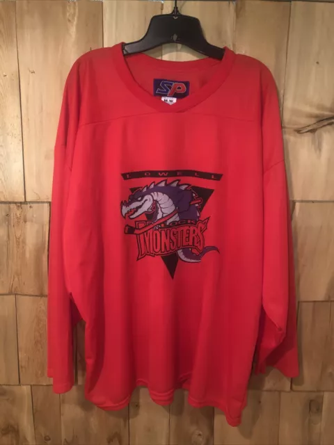 Authentic Vintage Reebok AHL Lowell Lock Monsters Hockey Jersey Size 48