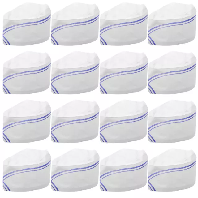 40 Pcs Disposable Chef Hat Hats for Soda Paper Cap Simple Has