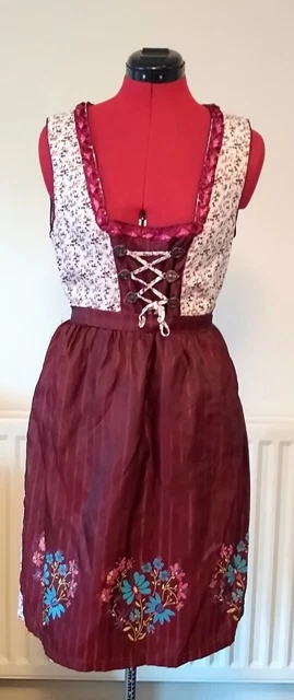 Amazing Authentic Kitzo Alpen Vintage Austrian/Alps/Oktoberfest Dirndl Dress 12