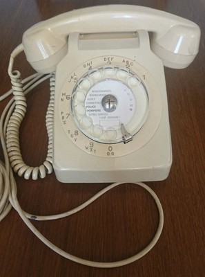 téléphone thomson à cadran bicolore socotel s63 vintage 