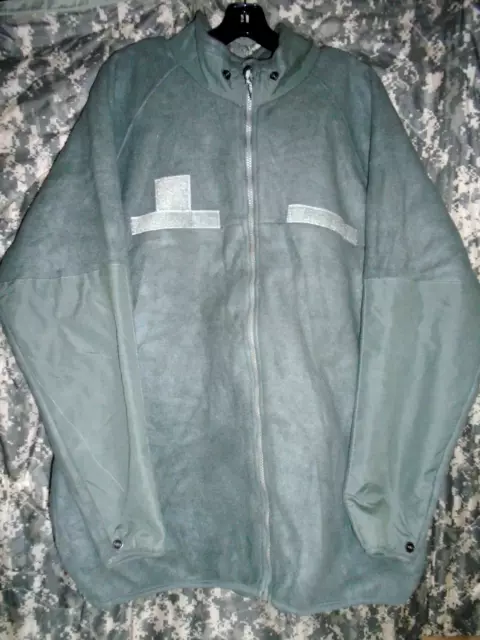 US ARMY POLARTEC Fleece Jacket Foliage Green Sz Mens Large USAF