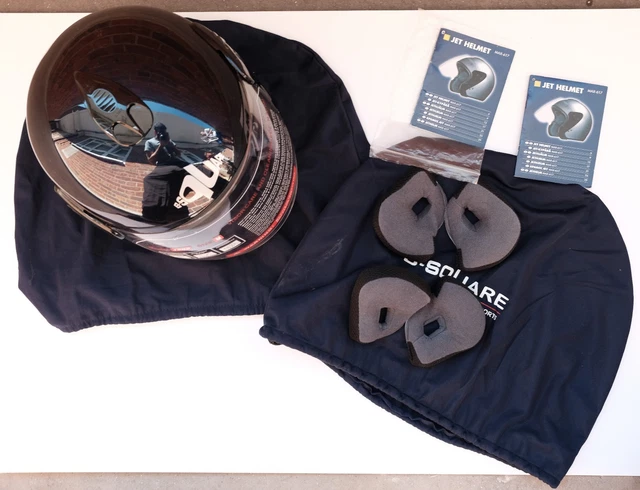 B-SQUARE MOTORSPORTS MOTORBIKE Helmet Jet Helmet Model #4000 Size M 29.99  - PicClick UK