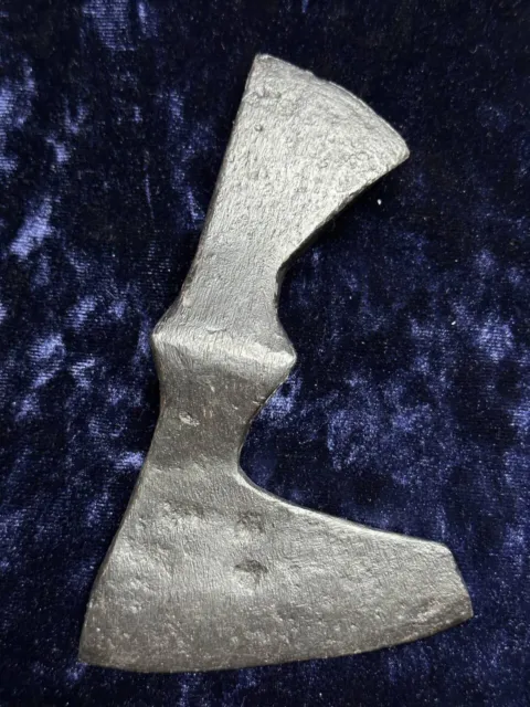 Ancient Battle ax in iron ornament Kievan Rus - Viking 12th - 14th century AD.
