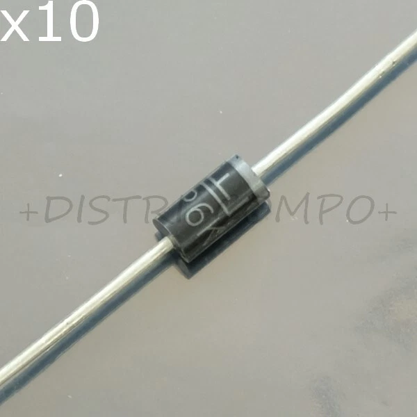 P6KE43A Diode unidirectionelle 36.8V 600W CB-417 Littelfuse RoHS (lot de 10)