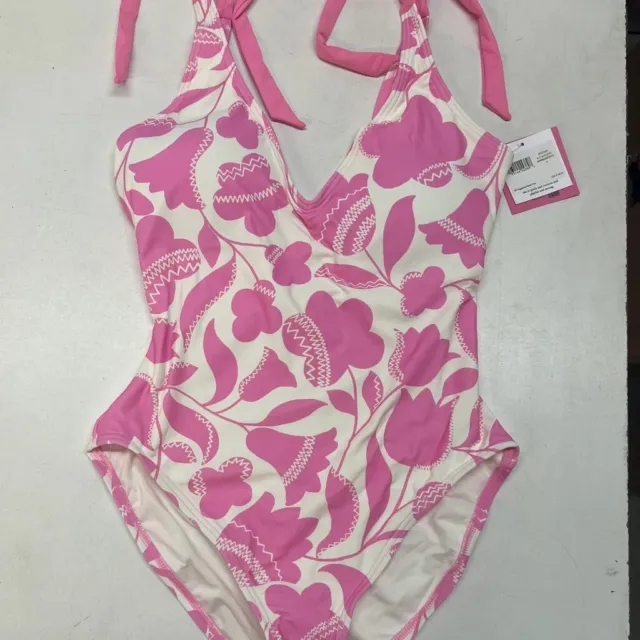 Kate Spade Surf Pink Size Small One Piece Bathing Suit NWT