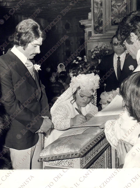 1975 NAPOLI Morena Falcone Gianni Manca circo sul ghiaccio Fotografia