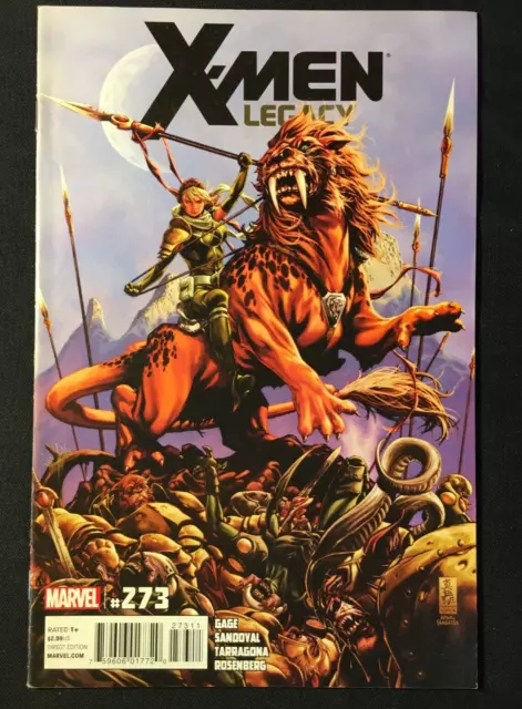 X Men Legacy 273 Mark Brooks Cover V 1 Wolverine Rogue Magneto Sabretooth Tiger