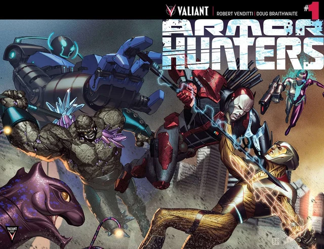 Armor Hunters #1A VF/NM; Valiant | chrome variant - we combine shipping