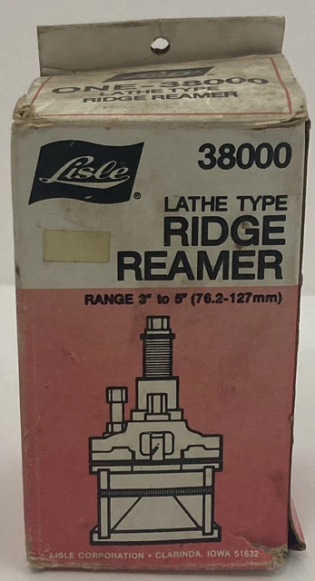 Lisle One-38000 Lathe Type Ridge Reamer USA, Original box