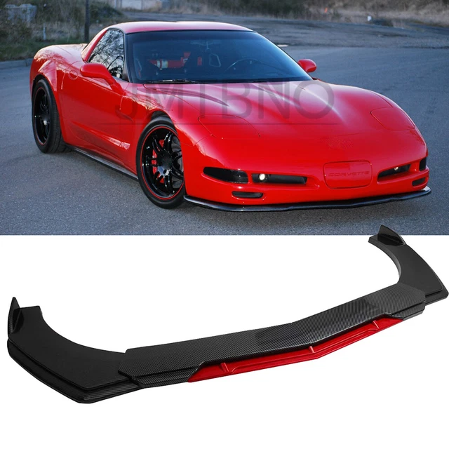 FOR CHEVROLET CORVETTE C5 Front Bumper Lip Splitter Spoiler Carbon