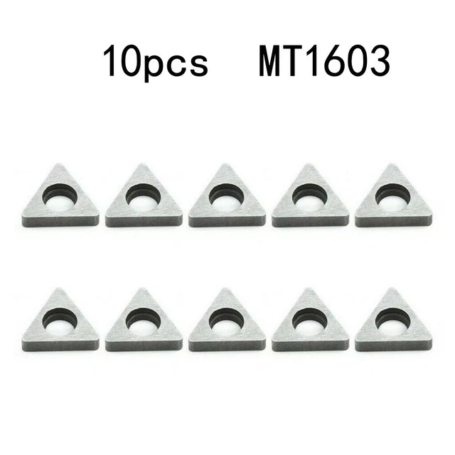 CNC Carbide Tips Inserts Industrial 10 Pcs Impact Resistance Lathe MT1603