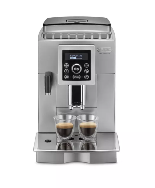 DE'LONGHI Kaffeevollautomat ECAM 23.466.S LatteCrema System silber 1450W 2