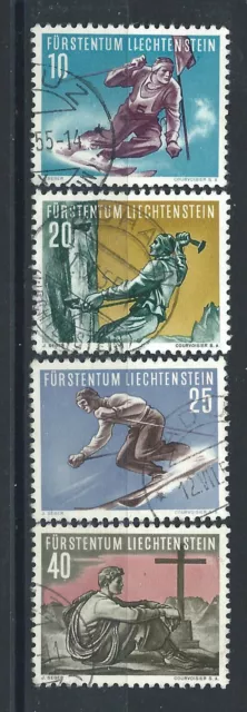 Liechtenstein N°296/99 obl (FU) 1955 - Sports divers