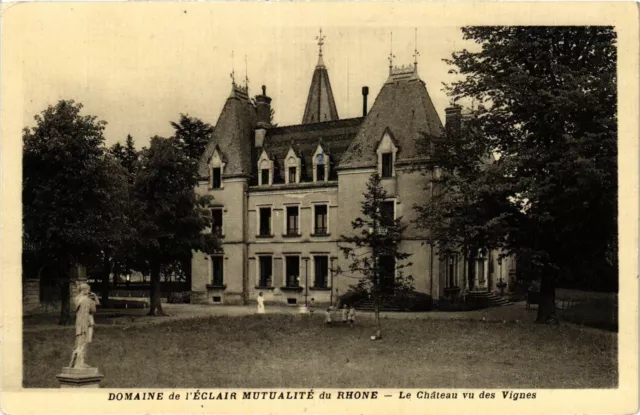CPA AK Domaine de l'Eclair Mutualite du Rhone - Chateau vu des Vignes (367776)