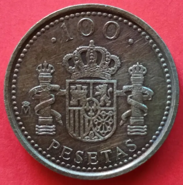 Moneta  Spagna 100 PTAS del 1998 Re Juan Carlos ,  circolata