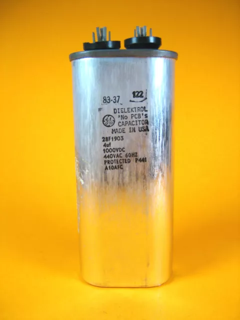 General Electric -  28F1903 -  Dielektrol Capacitor 1000VDC 440VAC 60Hz