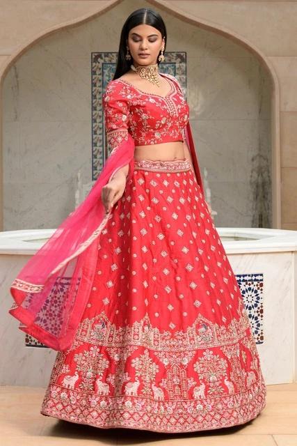 Wedding Party Wear Lehenga Choli Unique Designer Indian Ethnic Gift For Women