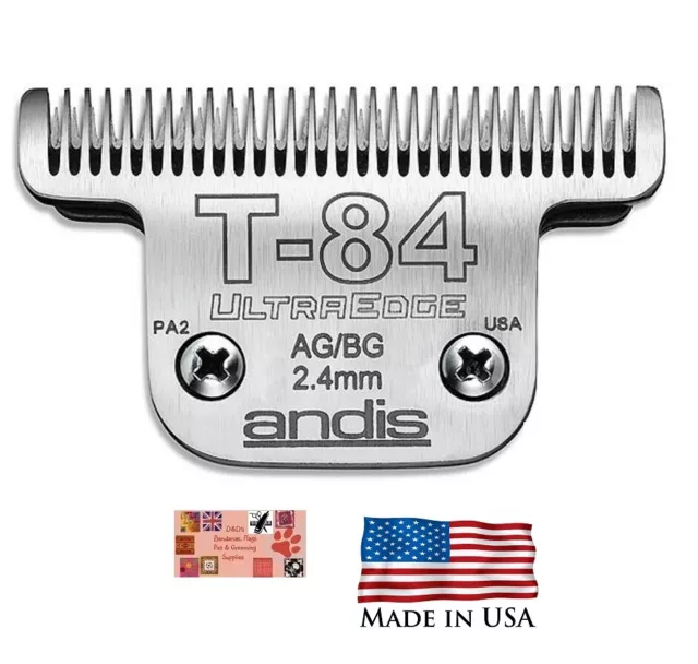 ANDIS ULTRAEDGE T-84 WIDE BLADE*Fit PULSE ZR,Super&ProClip AGC,Endurance Clipper