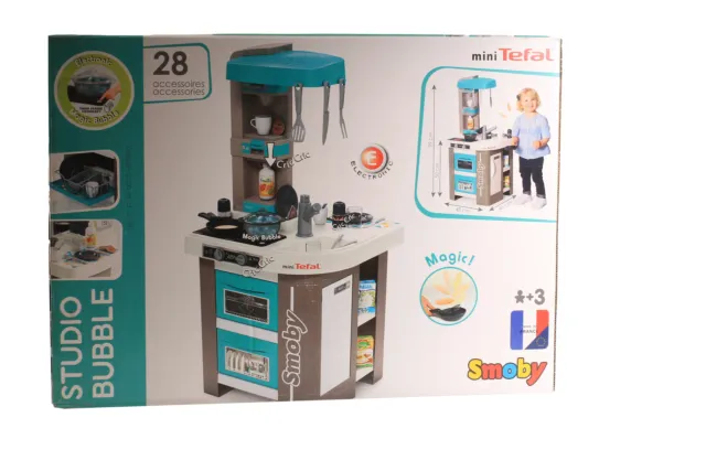 Smoby Tefal Studio Bubble Kitchen Spielküche für Kinder 1440493 Wie Neu