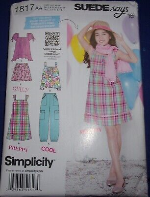 Pantalones cortos Simplicity para niñas/niñas Plus 8-16 #8490 sin cortar