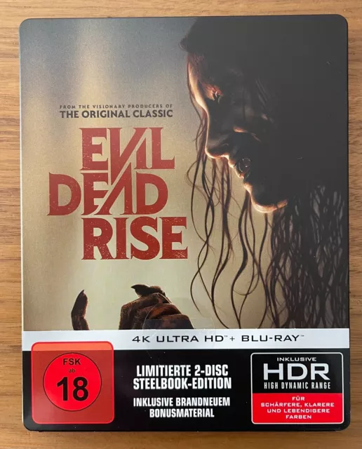 EVIL DEAD RISE 4K UHD + BLU-RAY LIMITED STEELBOOK neuwertiger Zustand