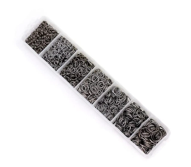 Kit de anillos de salto abiertos mixtos ALLinONE de 7 tamaños hallazgos de joyería para artesanía judía hágalo usted mismo...