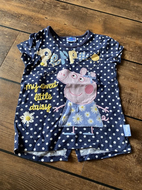 Girls Blue Peppa Pig T-Shirt, Tu, Age 3-4 years