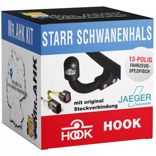 Hook Anhängerkupplung starr für Skoda Superb ab 15 +13polig spezifisch
