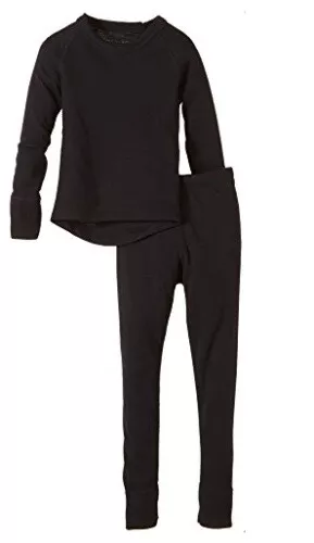 CMP Completo intimo Pantalone+Maglia, Junior Unisex colore U901 (Nero)