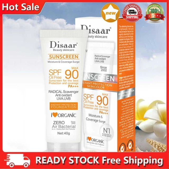 40g crema solare corpo portatile spf90 protezione solare viso naturale donna per tutti i tipi di pelle