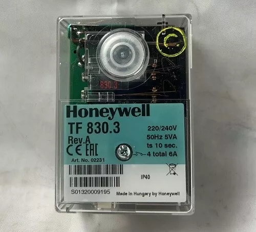 Ecoflam 65320058 Control Box 240V TF830.3 Honeywell Satronic Resideo BNIB