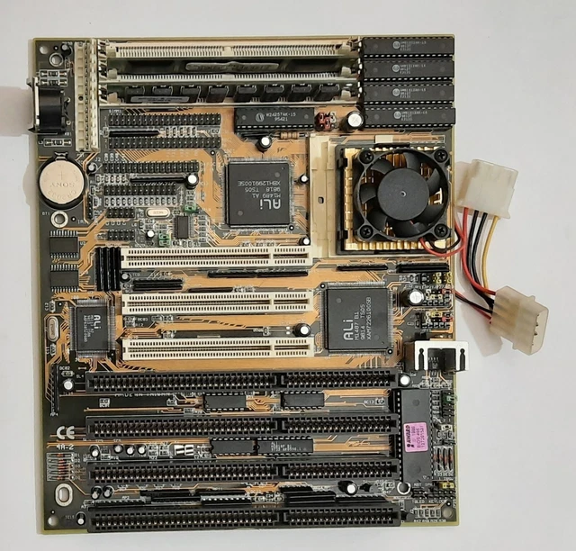 Newtech Terminator II SMT486 ISA PCI Mainboard + AMD 80486DX4 100MHz + 32MB RAM