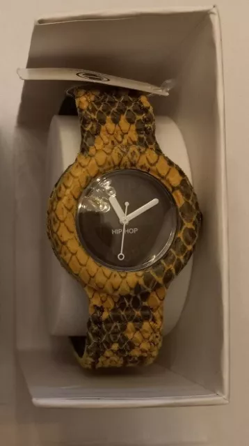 Orologio da donna marca Hip Hop Python 32mm colore beige/marrone
