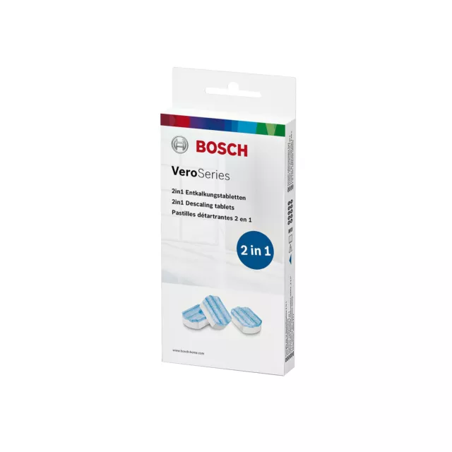 Bosch TCZ8002A Entkalkungstabletten für Kaffeevollautomaten Kaffeemaschinen 2in1