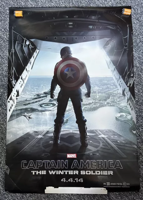 Captain America The Winter Soldier 2014 Original Movie Theatre Poster 27”x40”