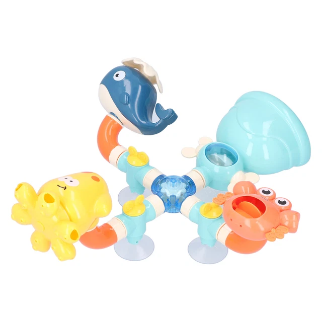 (Splicing Pipelines To Turn Fun)Baby Bath Toy Colorful Bathtub Toy DIY For Pool
