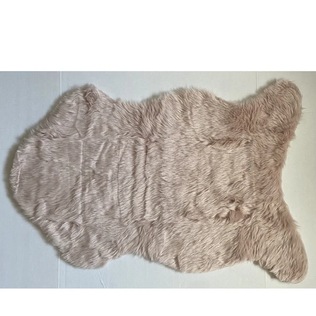 Levtex Baby Pink Faux Fur Throw Baby Nursery Rug Baby Room Rug For Girls Room