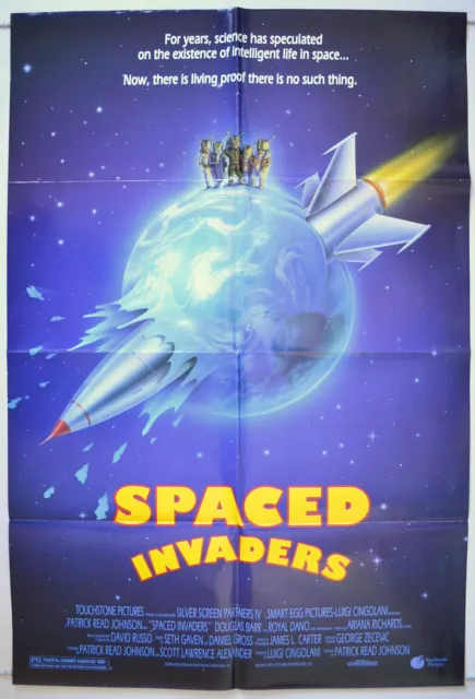 SPACED INVADERS (1990) Original One Sheet Movie Poster - Douglas Barr Royal Dano