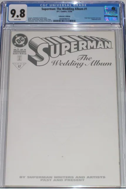 Superman: The Wedding Album #1 CGC 9.8 Collector's Edition. Clark marries Lois