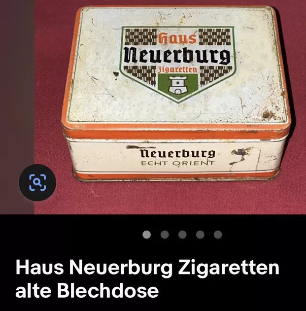 Haus Neuerburg Zigaretten alte Blechdose