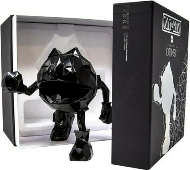 Statue Orlinski PAC Man Black - Sculpture Résine Noire, édition Originale